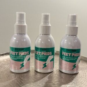 Freeman Flirty Feet Coconut & Aloe Softening Peeling Foot Spray. BUNDLE OF 3